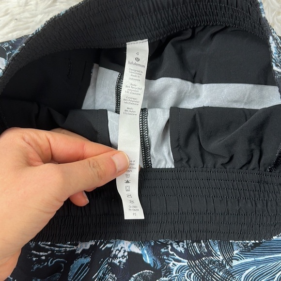 Lululemon Spring Break Away Short *4-way Stretch 3" Eternal Wave Starlight Black - Picture 3 of 5